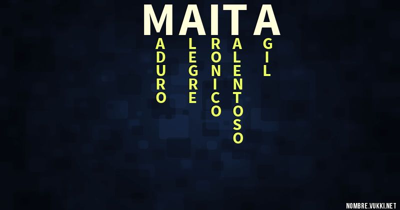 Acróstico maita
