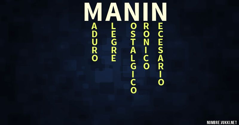 Acróstico manin