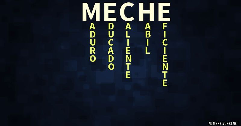 Acróstico meche