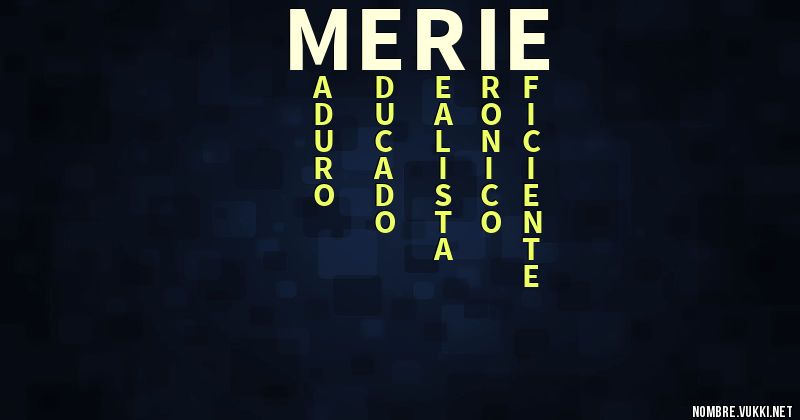 Acróstico merie