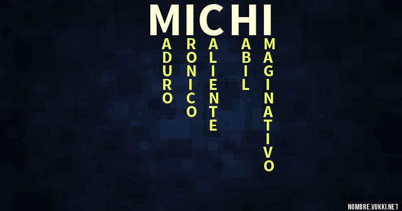 Acróstico michi