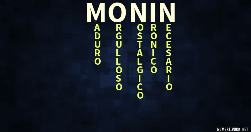 Acróstico monin