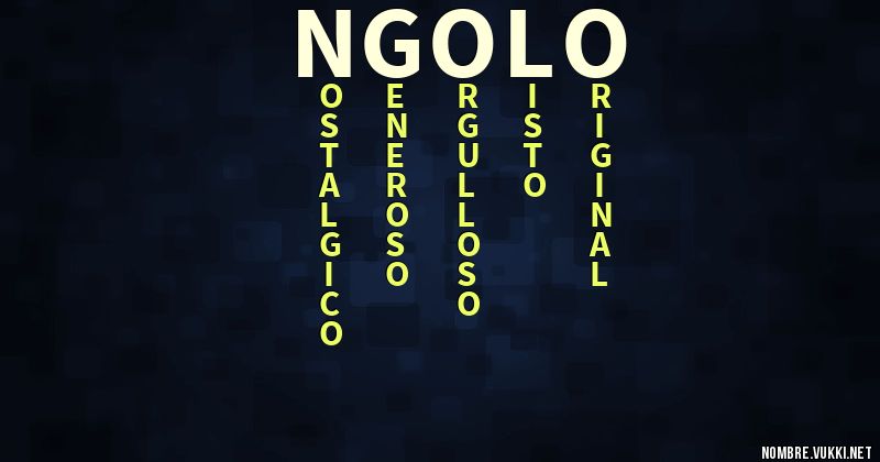 Acróstico n'golo