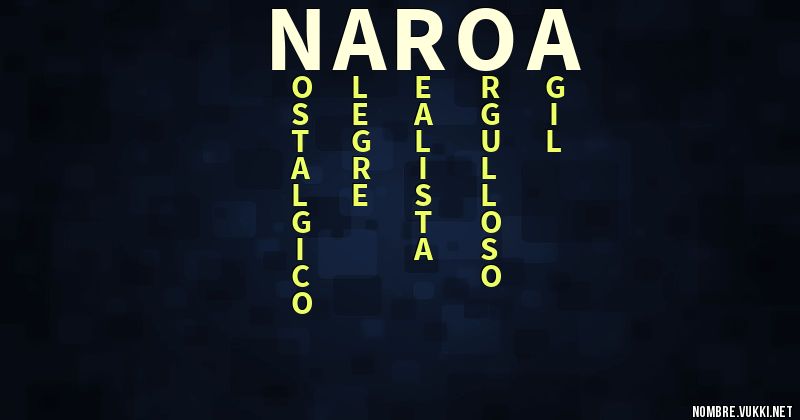 Acróstico naroa