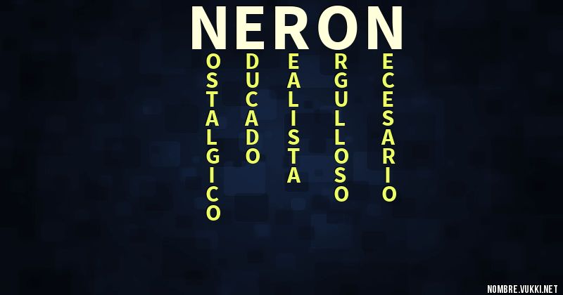 Acróstico neron
