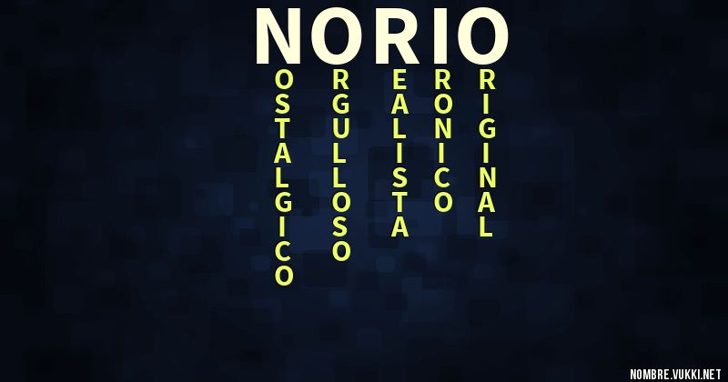Acróstico norio