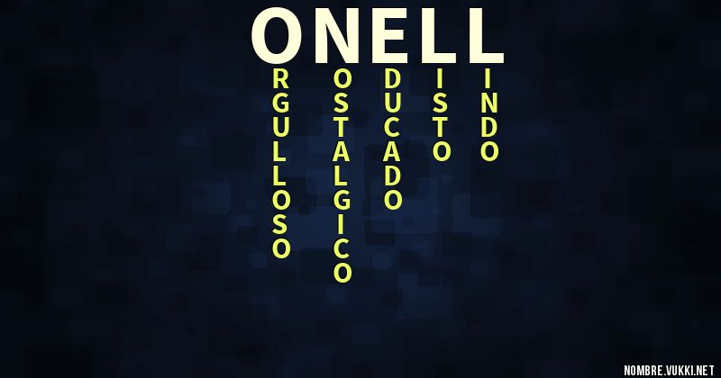 Acróstico onell