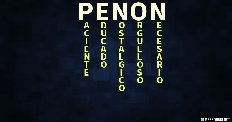 Acróstico penon