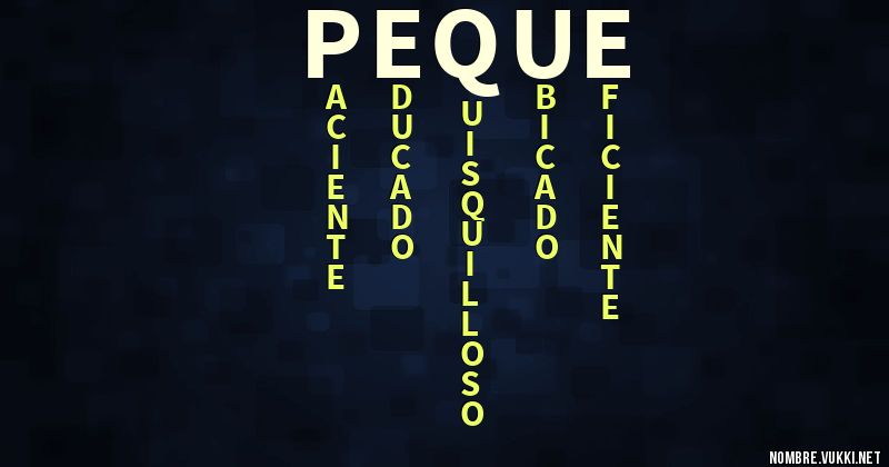 Acróstico peque