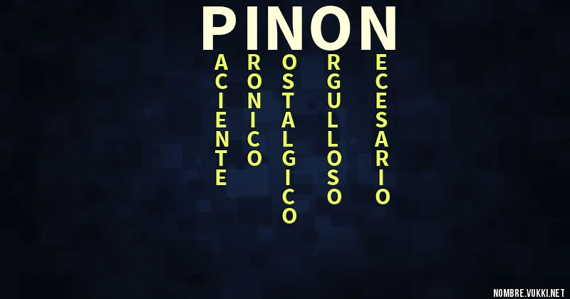 Acróstico piñon