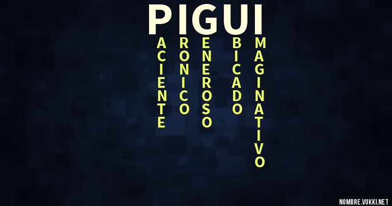 Acróstico pigui
