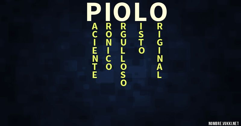 Acróstico piolo