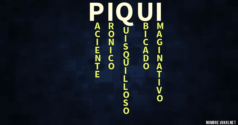 Acróstico piqui