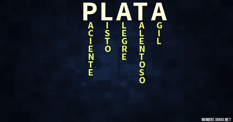Acróstico plata