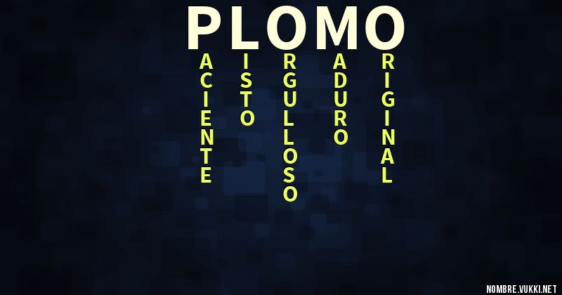 Acróstico plomo