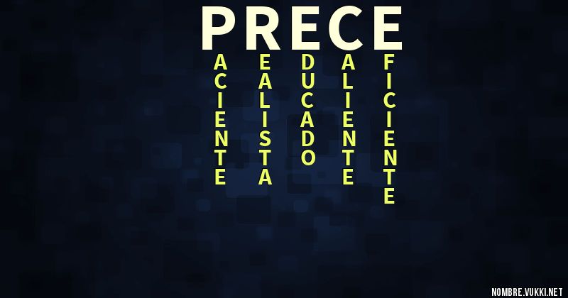 Acróstico prece