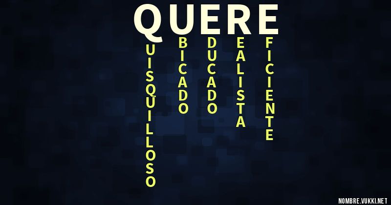 Acróstico quere