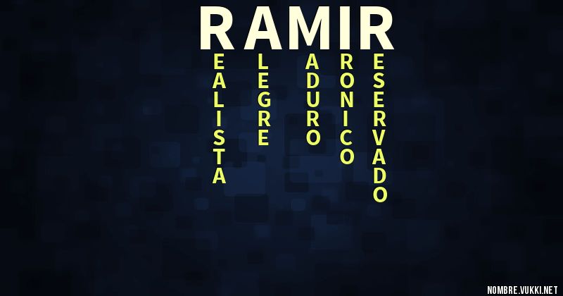 Acróstico ramir