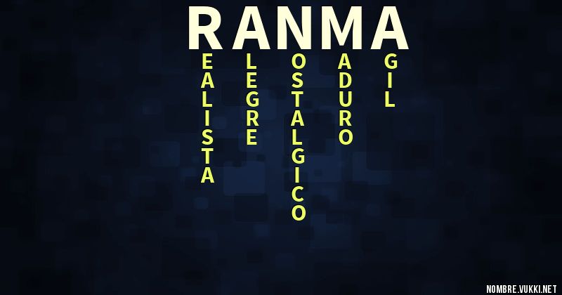 Acróstico ranma