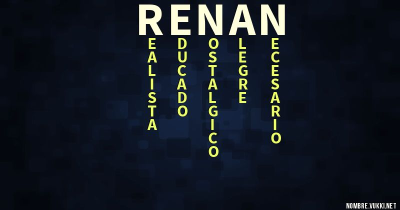 Acróstico renan