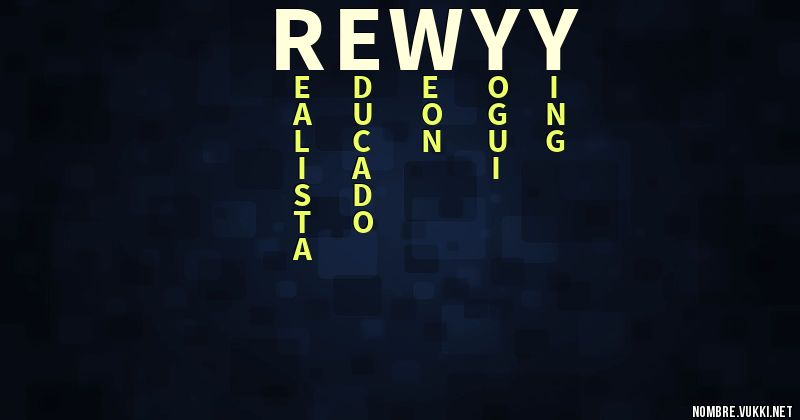 Acróstico rewyy