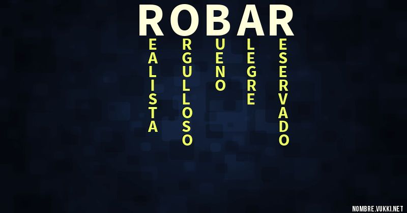 Acróstico robar