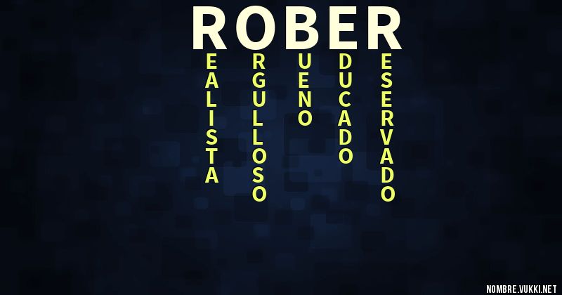 Acróstico rober