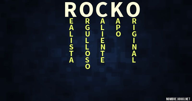 Acróstico rocko