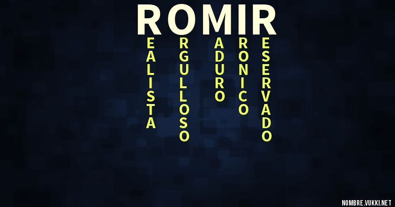 Acróstico romir