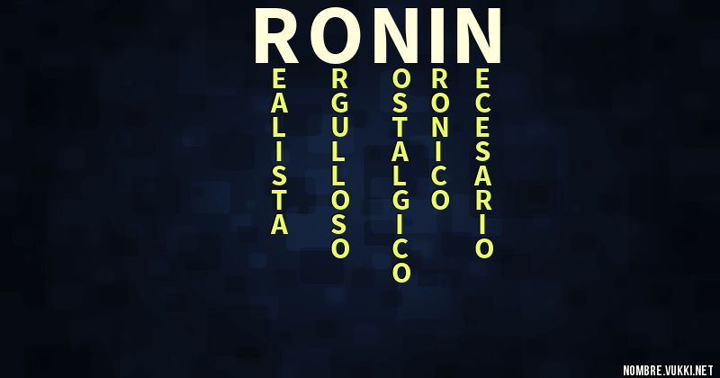 Acróstico ronin