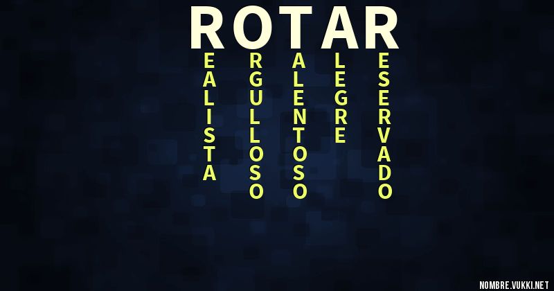 Acróstico rotar