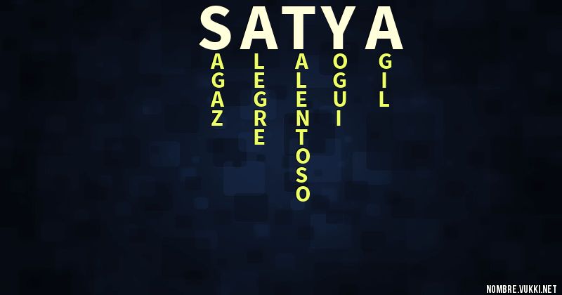 Acróstico satya