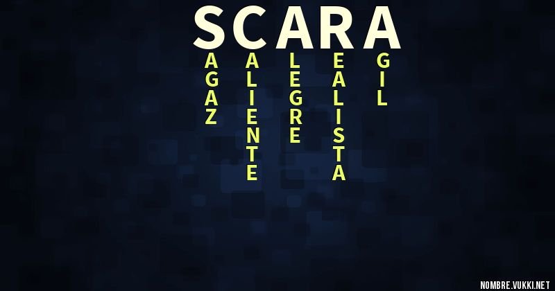 Acróstico scara