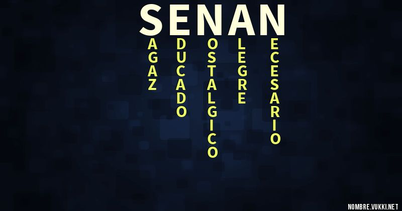 Acróstico senañ