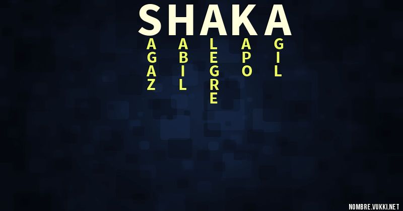 Acróstico shaka