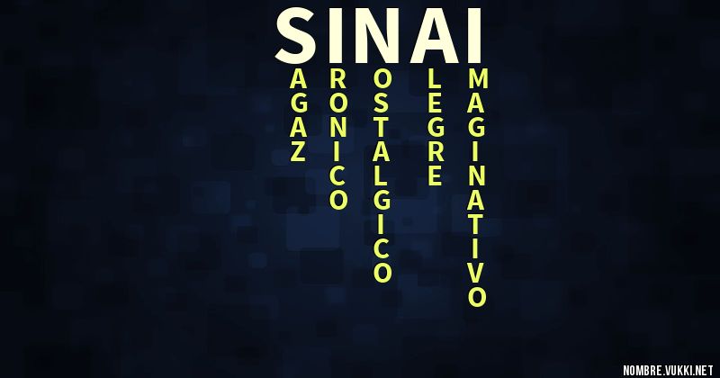 Acróstico sinaí