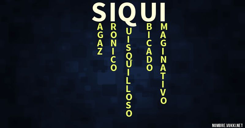 Acróstico siqui