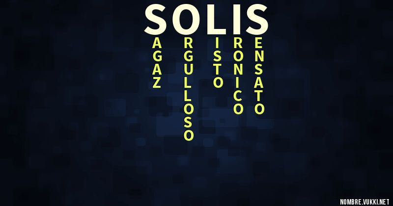 Acróstico solis