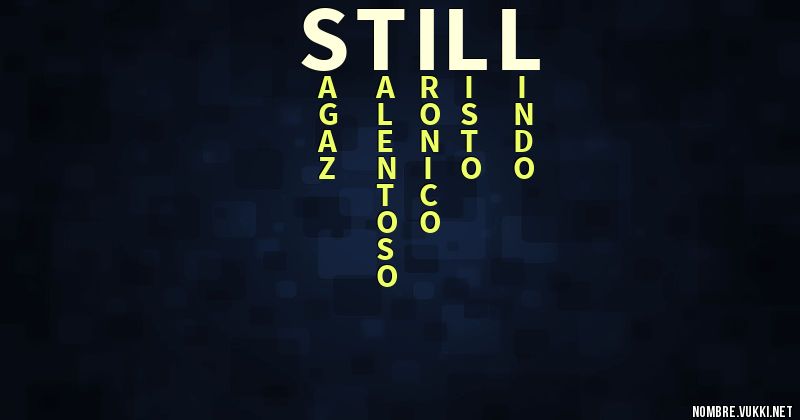 Acróstico still