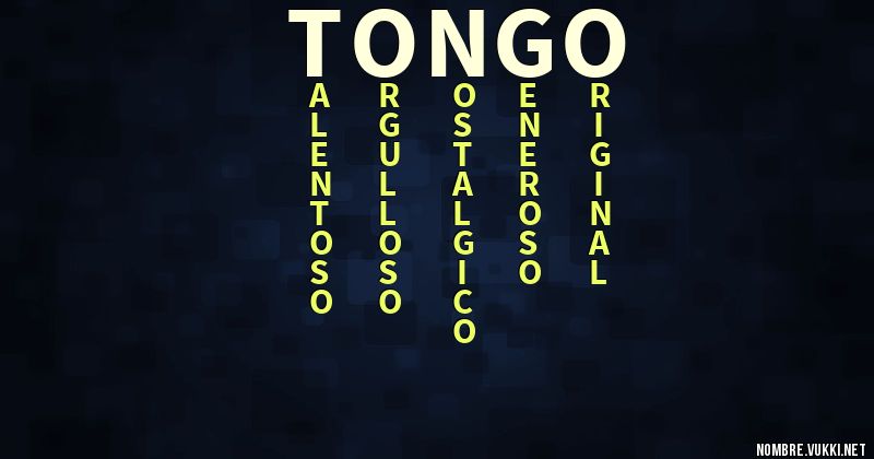 Acróstico tongo