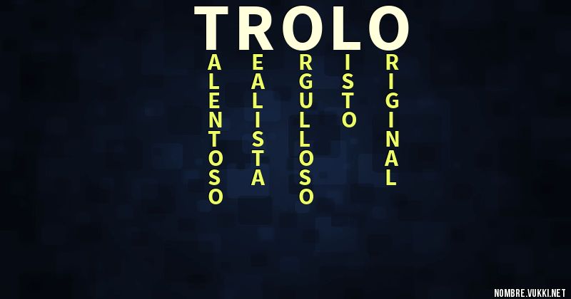 Acróstico trolo