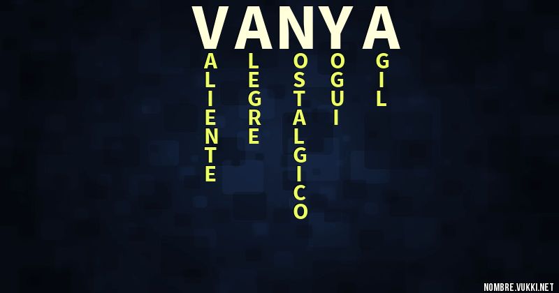 Acróstico vanya