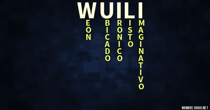 Acróstico wuili