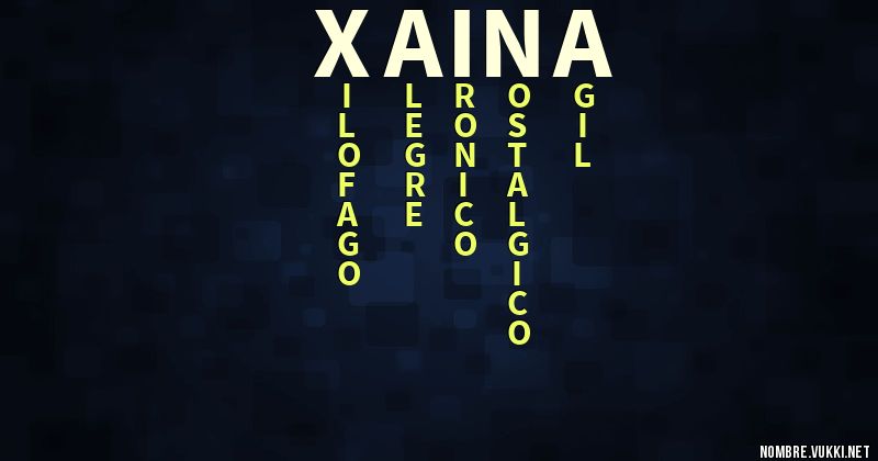 Acróstico xaina