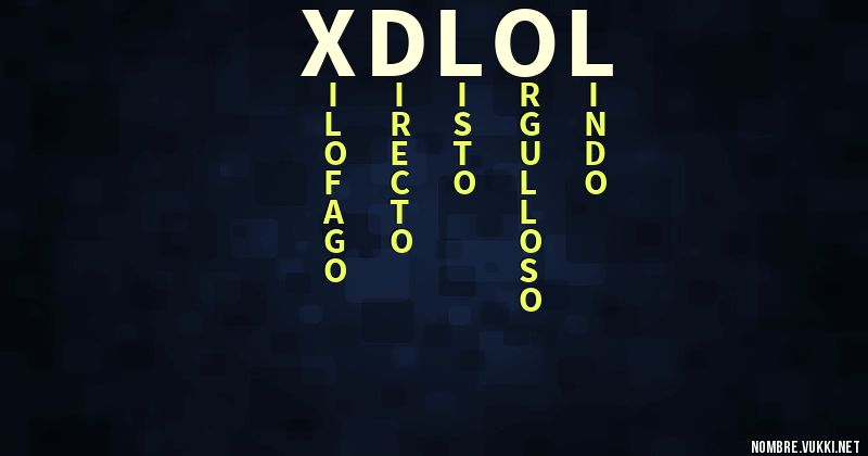 Acróstico xdlol