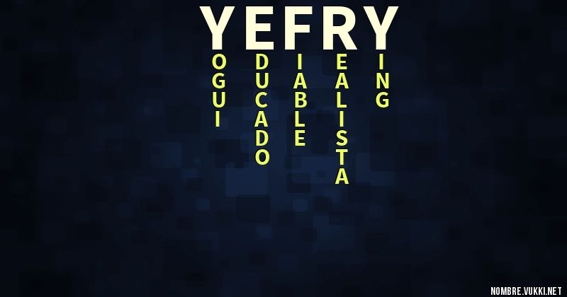 Acróstico yefry