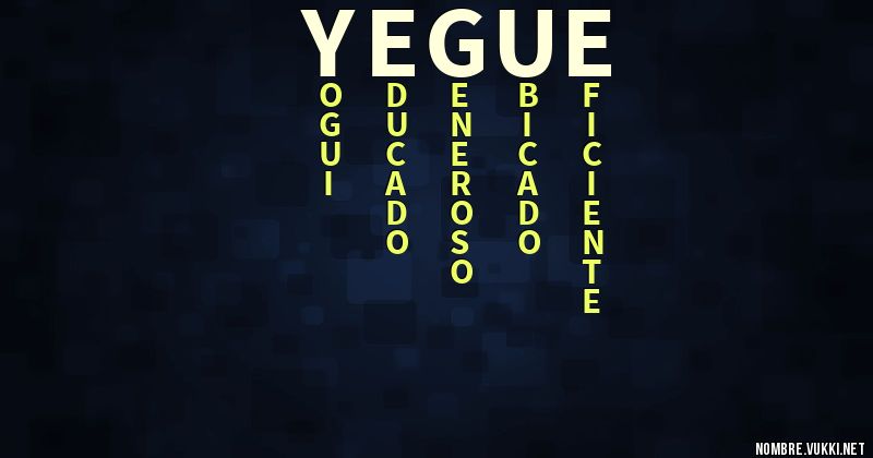 Acróstico yegue