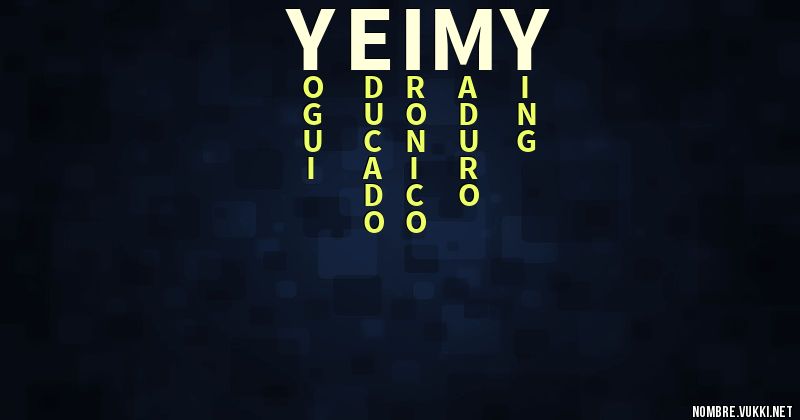 Acróstico yeimy