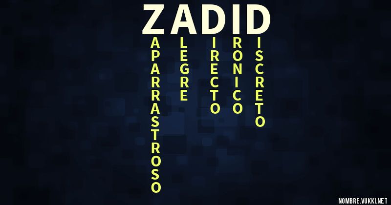 Acróstico zadid