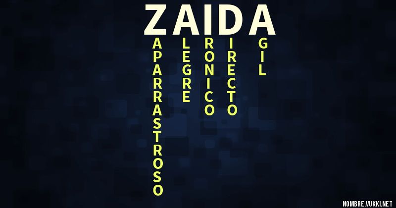 Acróstico zaida
